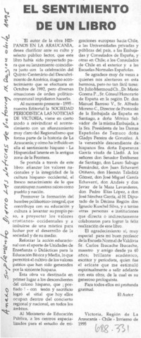 El sentimiento de un libro.