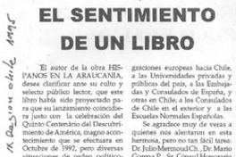 El sentimiento de un libro.