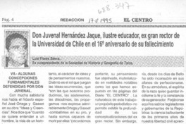 Don Juvenal Hernández Jaque, ilustre ecuador.