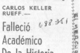 Falleció académico de la historia