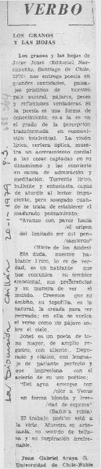 Los granos y las hojas