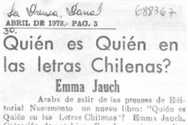 ¿Quién es quién en las letras chilenas?