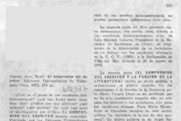 El compromiso del escritor