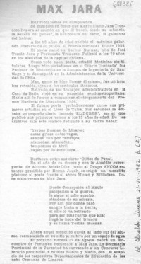 Max Jara.