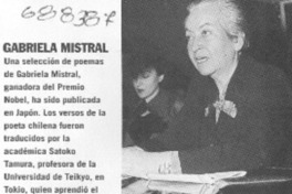 Gabriela Mistral.