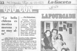 La bella chilena es mestiza morena y no muy alta" : [entrevista]