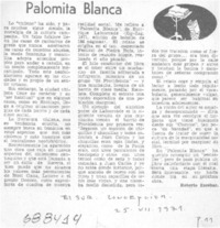 Palomita blanca