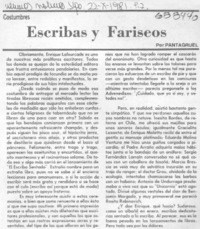 Escribas y fariseos