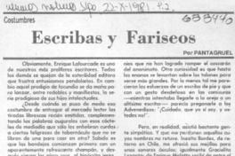 Escribas y fariseos