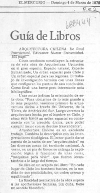 Arquitectura chilena.