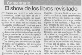 El show de los libros revisitado.