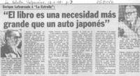 El libro es una necesidad más grande que un auto japonés".