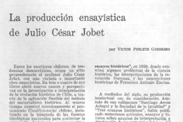 La producción ensayística de Julio César Jobet