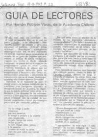Guía de lectores