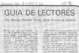 Guía de lectores
