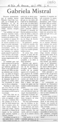Gabriela Mistral