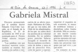 Gabriela Mistral