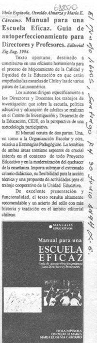 Manual para una escuela eficaz.