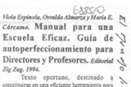 Manual para una escuela eficaz.