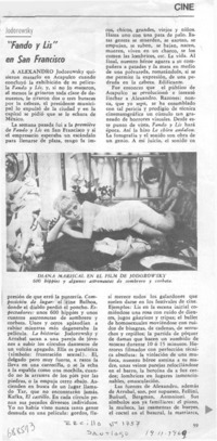 "Fando y Lis" en San Francisco