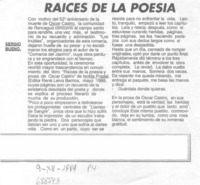 Raíces de la poesía