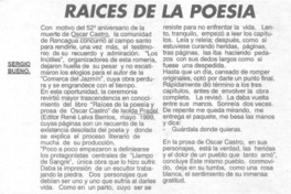 Raíces de la poesía