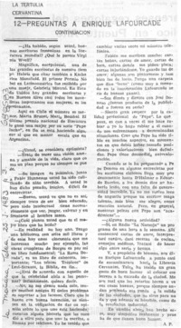 Preguntas a Enrique Lafourcade: [entrevista]