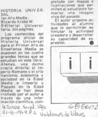 Historia universal.