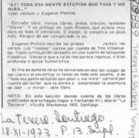 Ay! toda esa gente estúpida que pasa y me mira.