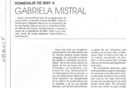 Gabriela Mistral.