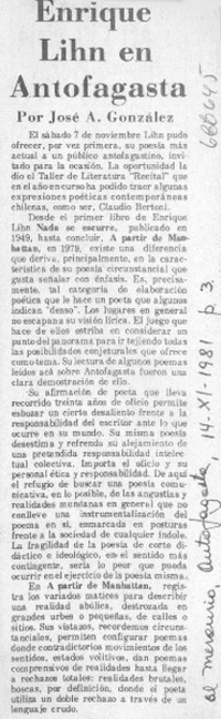 Enrique Linh en Antofagasta