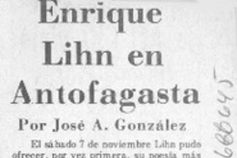 Enrique Linh en Antofagasta