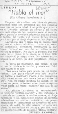 Habla el mar"