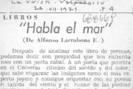 Habla el mar"