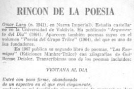 Rincón de la poesía.