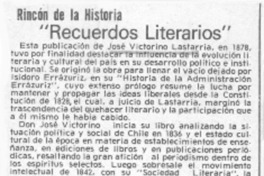 Recuerdos literarios".