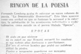 Rincón de la poesía.