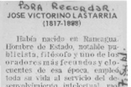José Victorino Lastarria.