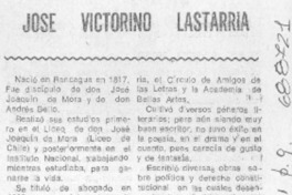José Victorino Lastarria.