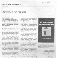 Reseñas de libros
