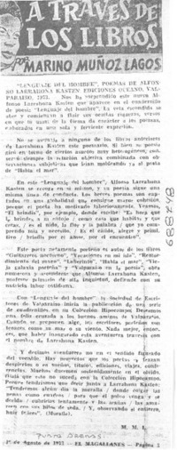 Lenguaje del hombre"