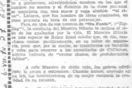 On Panta y el maestro Hilario