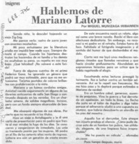Hablemos de Mariano Latorre