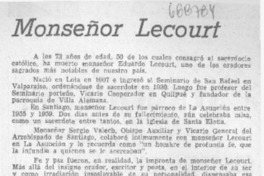 Monseñor Lecourt.