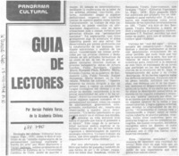 Guía de lectores