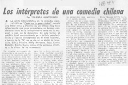 Los intérpretes de una comedia chilena