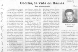Cecilia, la vida en llamas. Nace la incomparable