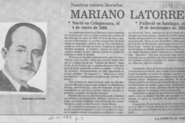 Mariano Latorre.