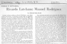 Ricardo Latcham: Manuel Rodríguez