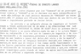 Siglo XX: He aquí el hombre.